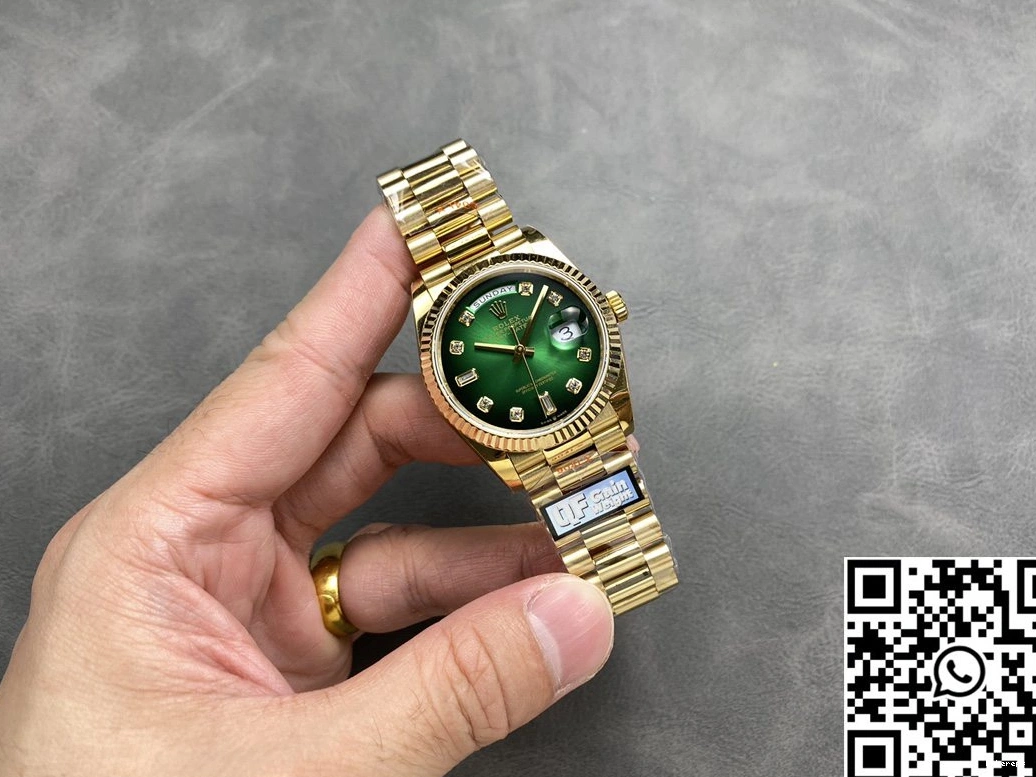 Dial Yellow Factory Day Tungsten Green M128238-0069 Steel Lightweight QF Date v5 Rolex 922 Gold 36mm 0711